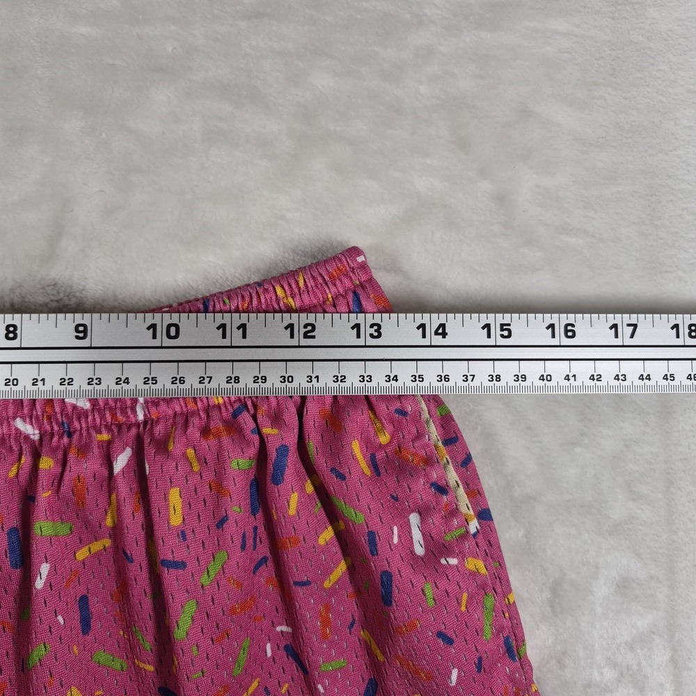 Baseball Lifestyle 101 Ice Cream Shorts Men's Small Pink Candy Sprinkles Casual - Picture 2 of 9